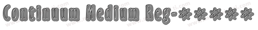 Continuum Medium Reg字体转换